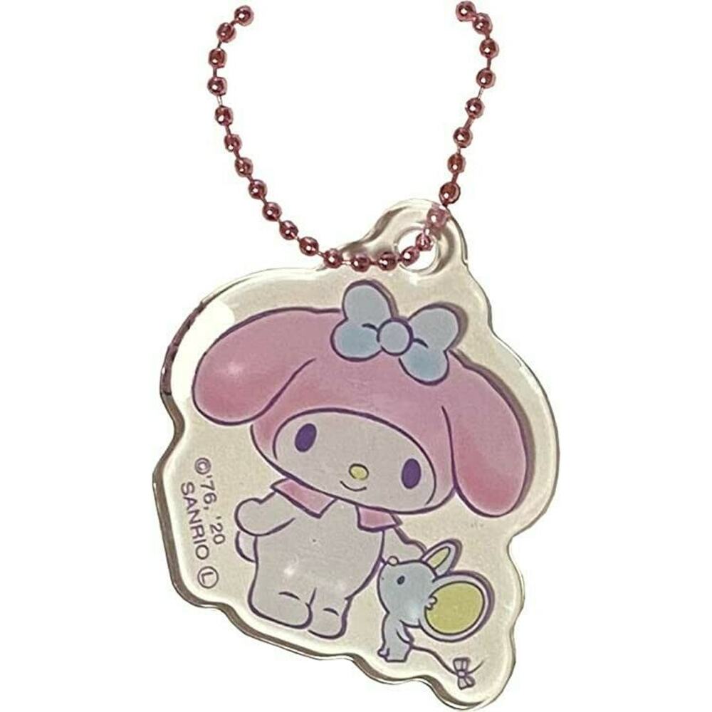 Sanrio My Melody Keychain Key Ring Accessory Charm Cute Kawaii Pink Keyholder